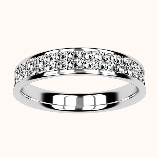 4mm Single Crochet Ring – Crochet Collection (925 Sterling Silver)