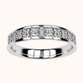 4mm Fischerstich-Ring – Häkel-Kollektion (925 Sterling Silber)