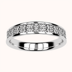 4mm Fischerstich-Ring – Häkel-Kollektion (925 Sterling Silber)