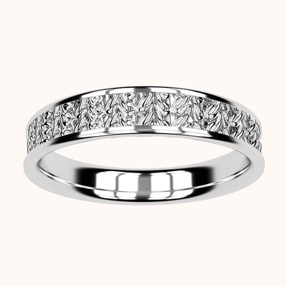 4mm Half Double Crochet Ring – Crochet Collection (925 Sterling Silver)