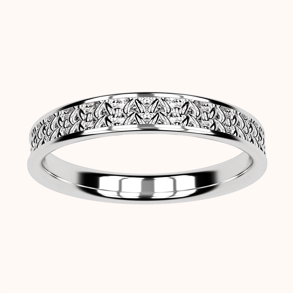 3mm Fisherman's Stitch Ring – Crochet Collection (925 Sterling Silber)
