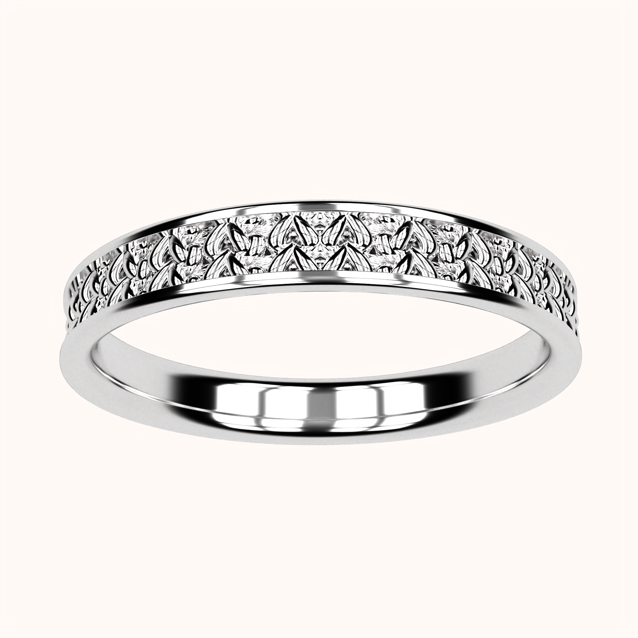 3mm Fisherman's Stitch Ring – Crochet Collection (925 Sterling Silber)