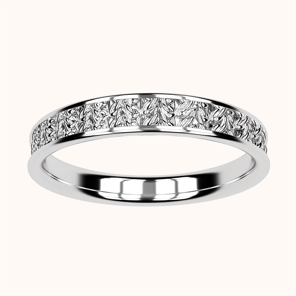 3mm Half Double Crochet Ring – Crochet Collection (925 Sterling Silver)