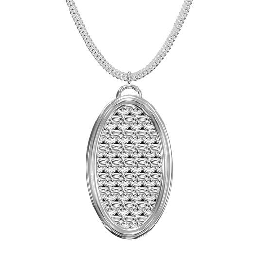 Crochet Necklace Victoria - 925 Sterling Silver - VIDRAGOLD Crochet Collection