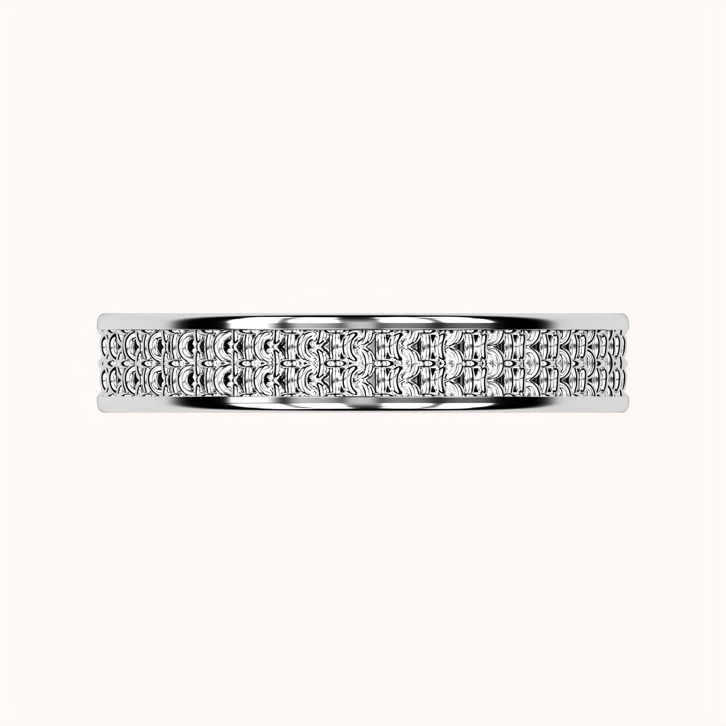 4mm Single Crochet Ring – Crochet Collection (925 Sterling Silver)