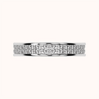 4mm Fischerstich-Ring – Häkel-Kollektion (925 Sterling Silber)