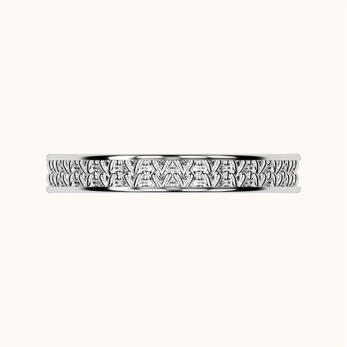 3mm Fischerstich Ring – Häkelkollektion (925 Sterling Silber)