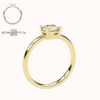 Clara - 1ct Low Setting | 14K Gold | 1ct Brilliant
