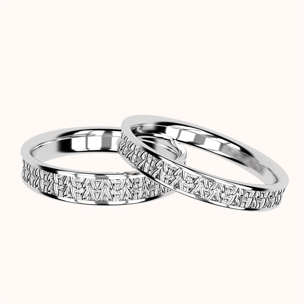 3mm Fisherman's Stitch Ring – Crochet Collection (925 Sterling Silber)