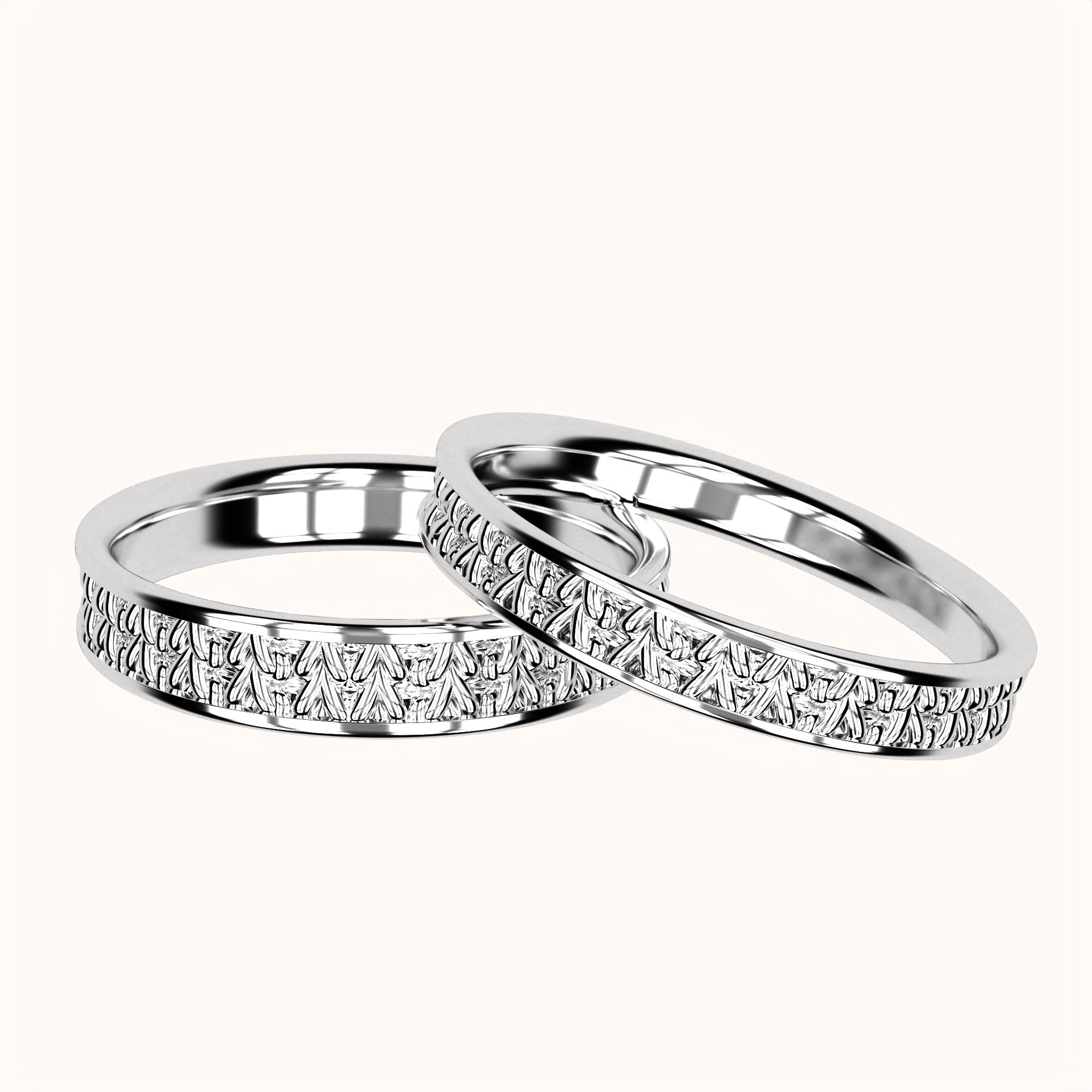 3mm Fisherman's Stitch Ring – Crochet Collection (925 Sterling Silber)