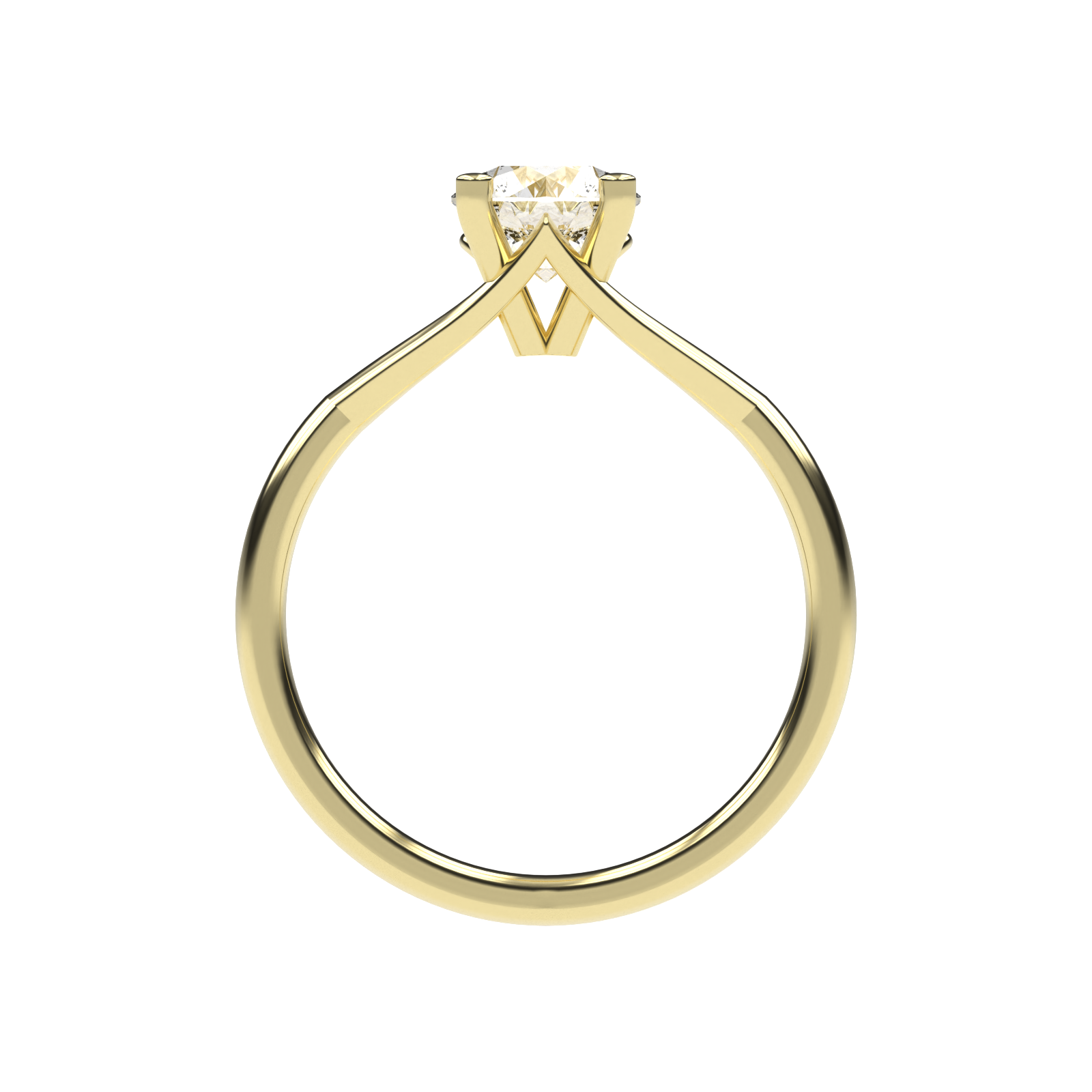 Amelia - 1ct Signature High Setting | 14K Gold | 1ct Brilliant