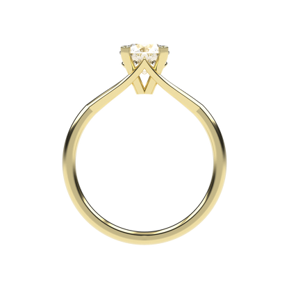 Amelia - 1ct Signature High Setting | 14K Gold | 1ct brilliant cut cubic zirconia