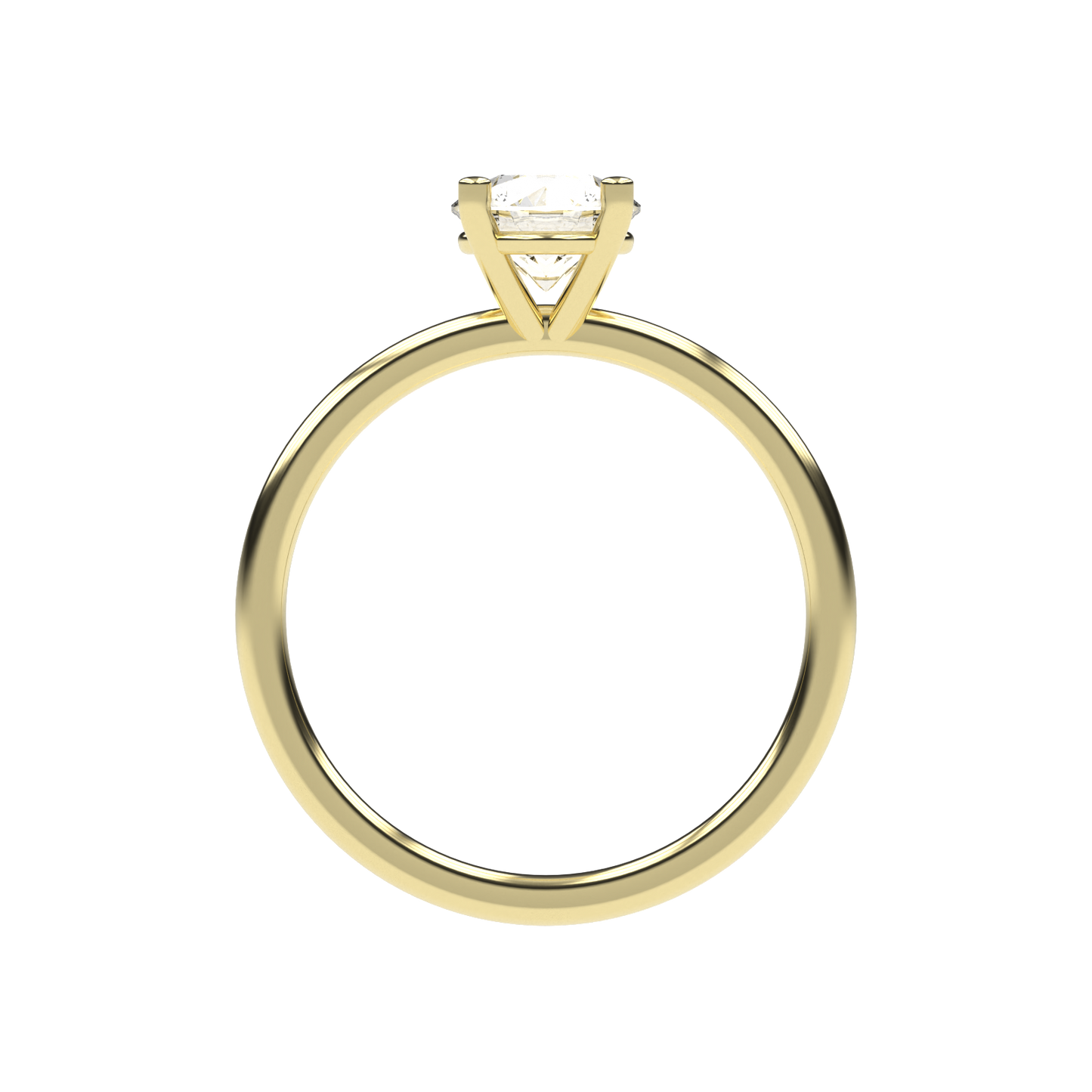 Elena - 1ct High Setting | 14K Gold | 1ct Brilliant Cut Cubic Zirconia