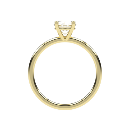 Elena - 1ct High Setting | 14K Gold | 1ct Brilliant Cut Cubic Zirconia