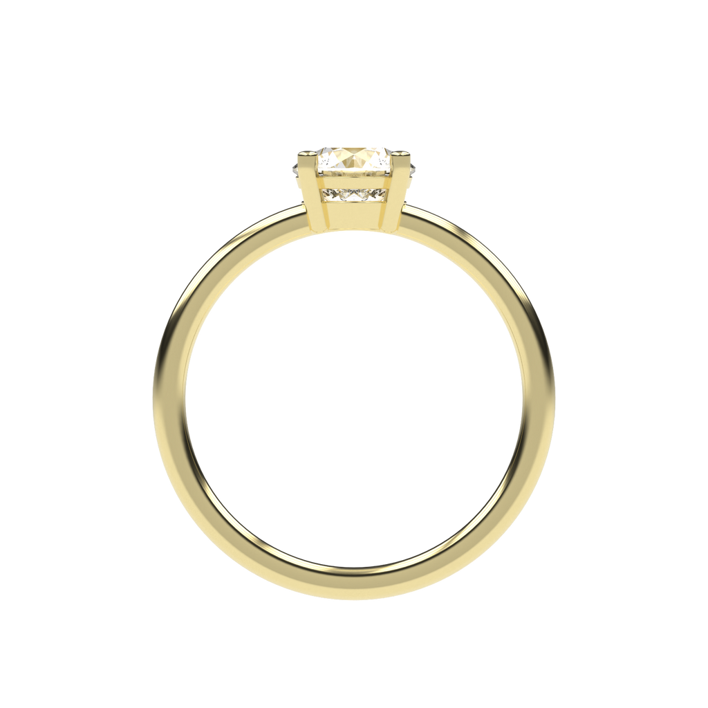 Clara - 1ct Low Setting | 14K Gold | 1ct Brilliant