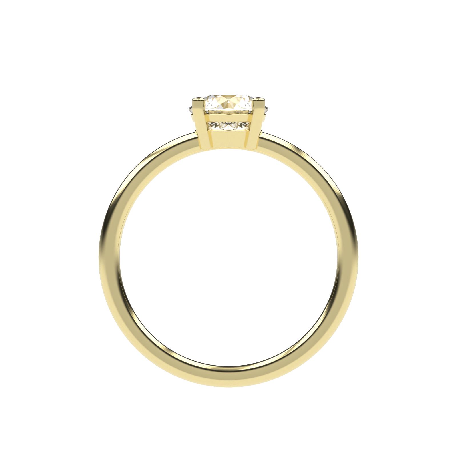 Clara - 1ct Low Setting | 14K Gold | 1ct Brilliant