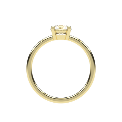 Clara - 1ct Low Setting | 14K Gold | 1ct Brilliant Cut Zirconia