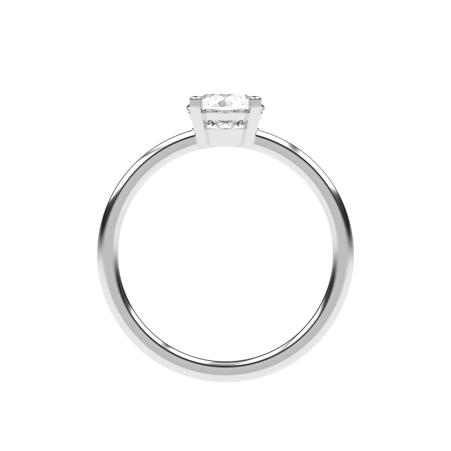 Clara - 1ct Low Setting | 14K Gold | 1ct Brilliant Cut Zirconia