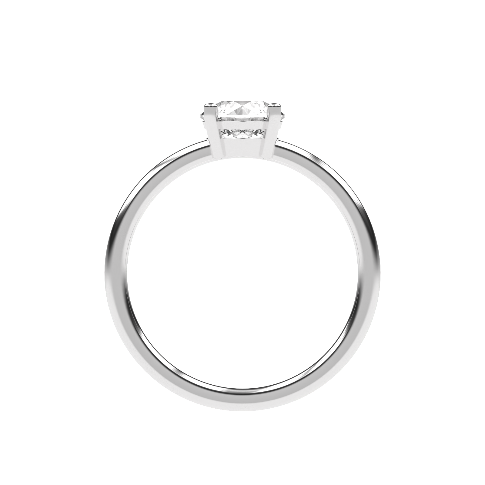 Clara - 1 Karat niedrige Fassung | 14K Gold | 1 Karat Brillant
