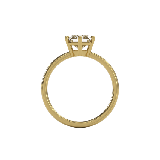 JANE 2ct Labor Diamant Radiant Verlobungsring, 14K Gold