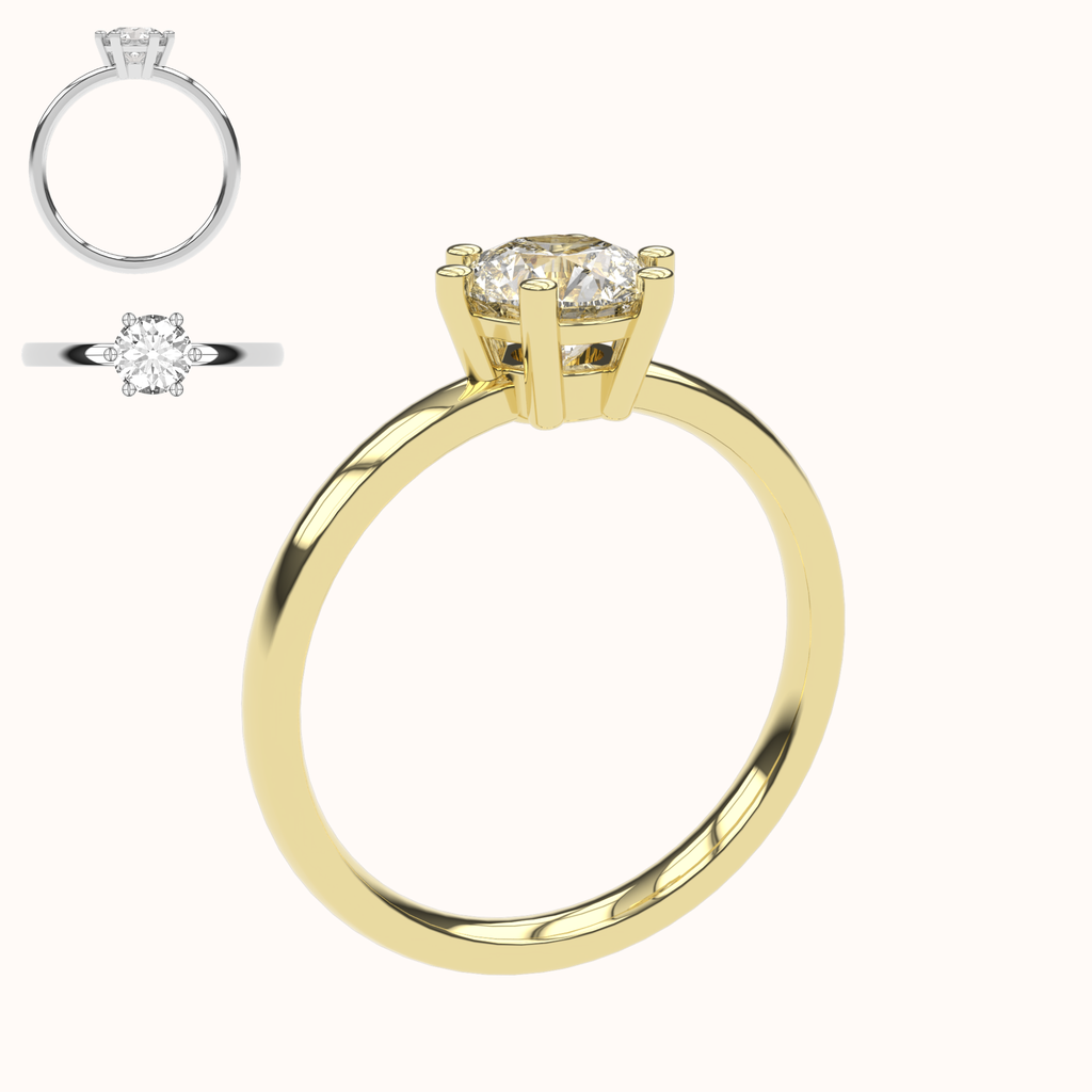 Jane - 1 Karat Verlobungsring | 14 Karat Gold | 1 Karat Brillant