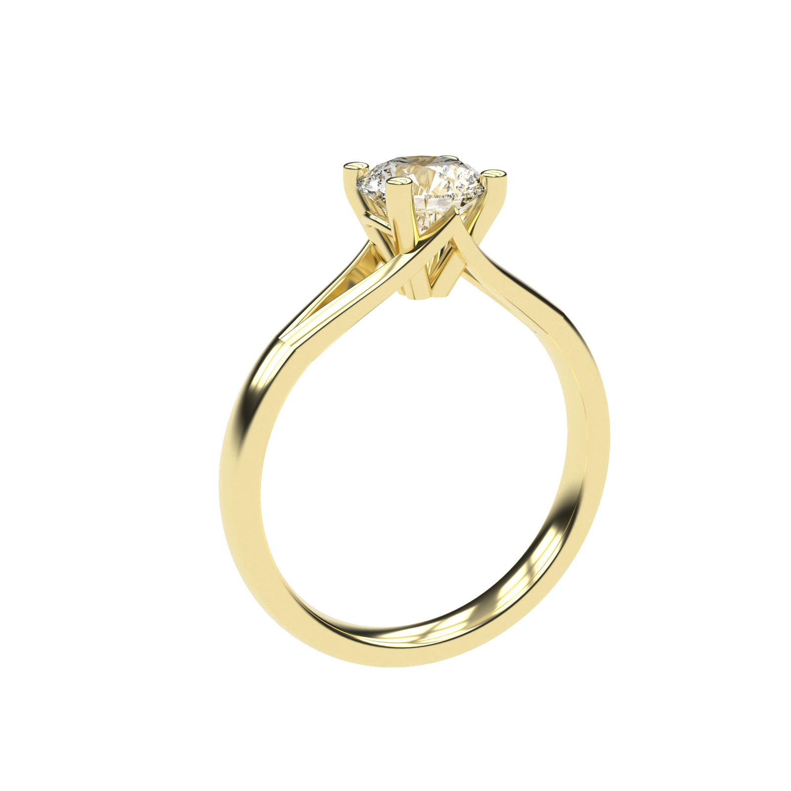 Amelia - 1 Karat Signature Hochfassung | 14 Karat Gold | 1 Karat Brillant