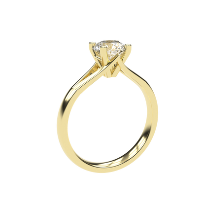 Amelia - 1ct Signature High Setting | 14K Gold | 1ct brilliant cut cubic zirconia