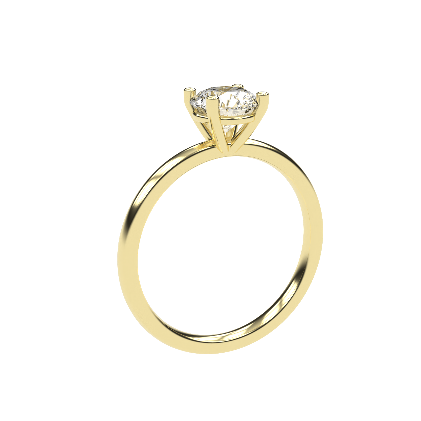Elena – 1 Karat Hochfassung | 14 Karat Gold | 1 Karat Brillant