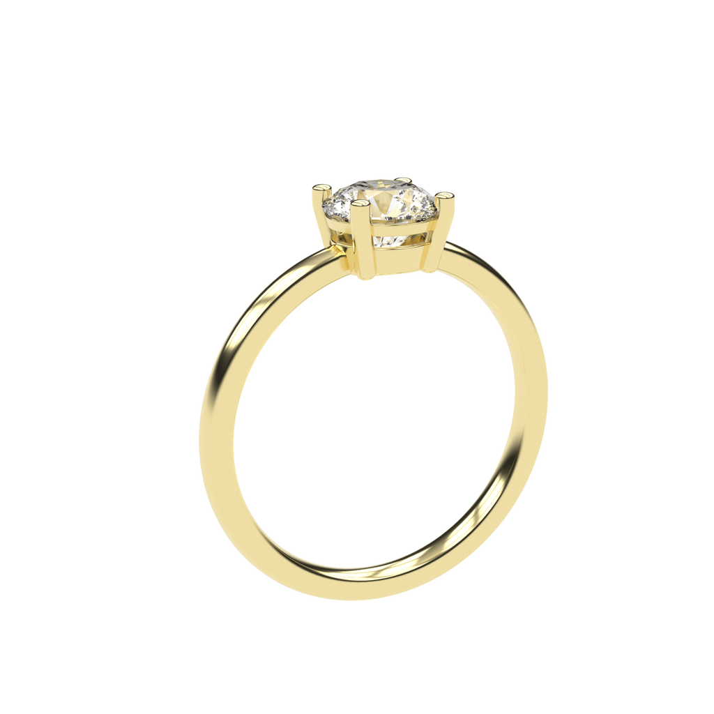 Clara - 1ct Low Setting | 14K Gold | 1ct Brilliant