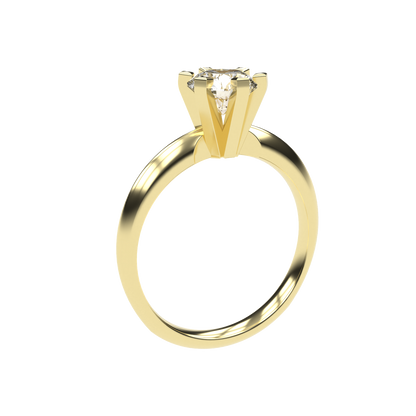 Sophia - 1ct Six Prong High Setting | 14K Gold | 1ct Brilliant geschliffener Zirkonia