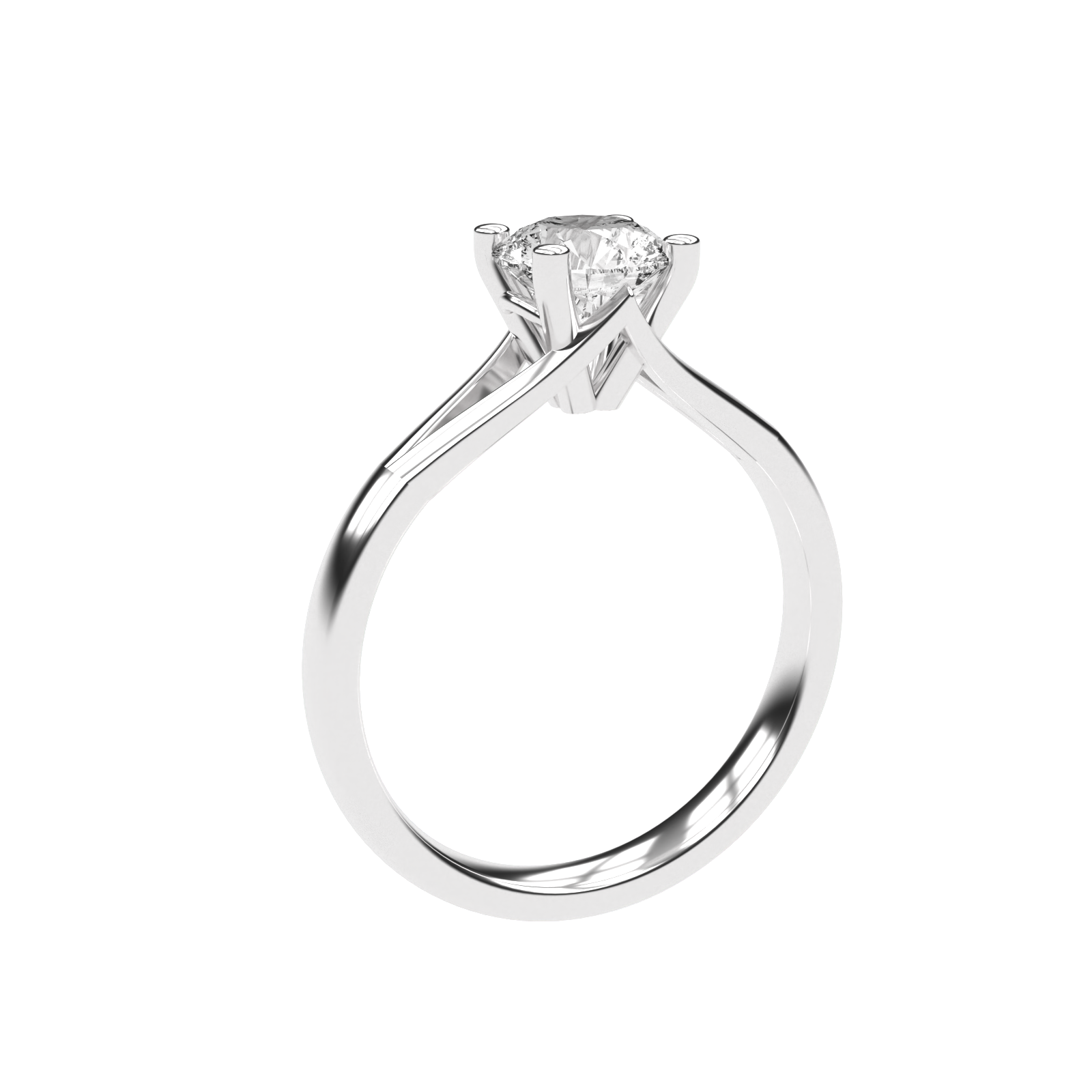 Amelia - 1 Karat Signature Hochfassung | 14 Karat Gold | 1 Karat Brillant