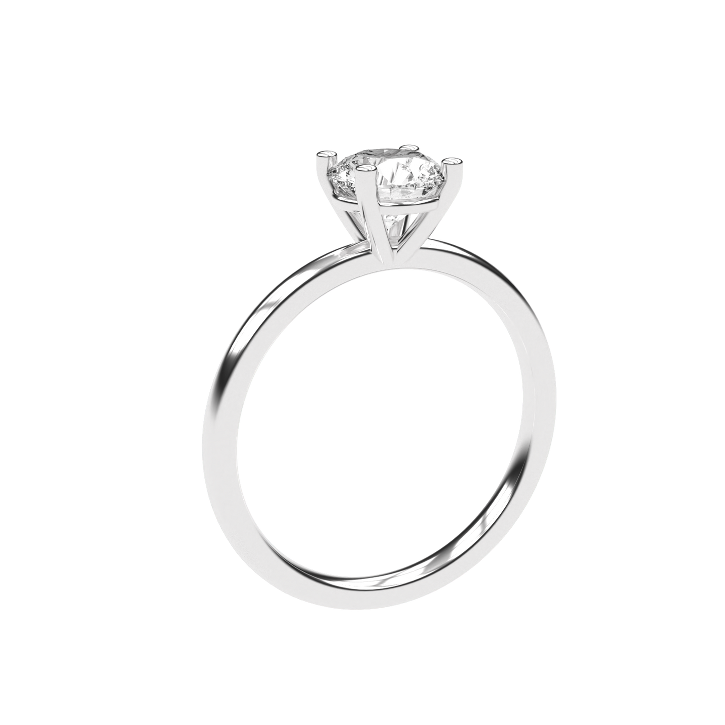 Elena - 1ct High Setting | 14K Gold | 1ct Brilliant Cut Cubic Zirconia