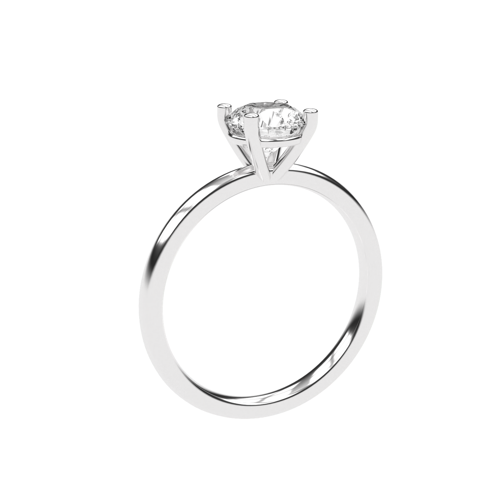 Elena – 1 Karat Hochfassung | 14 Karat Gold | 1 Karat Brillant