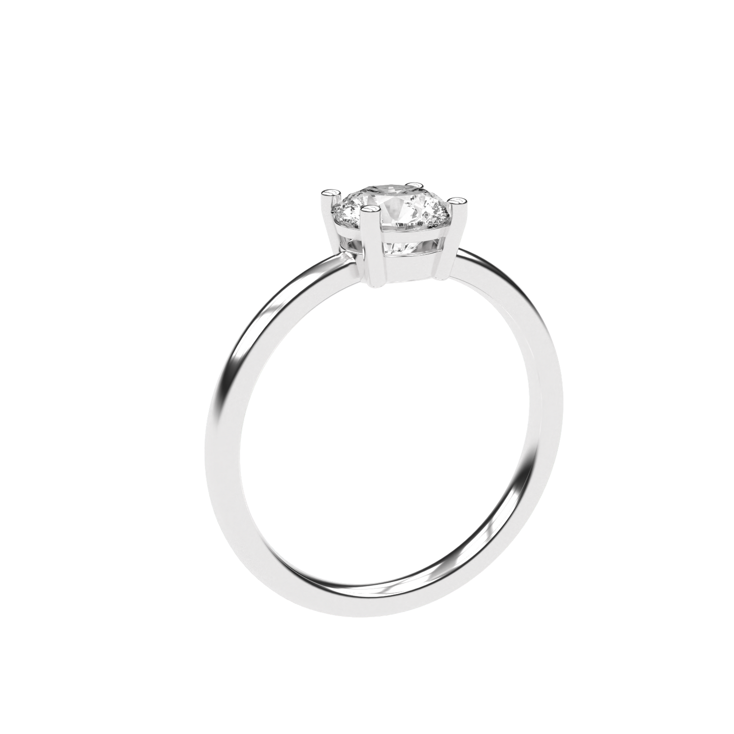 Clara - 1ct Low Setting | 14K Gold | 1ct Brilliant Cut Zirconia