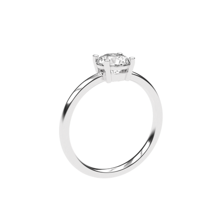 Clara - 1ct Low Setting | 14K Gold | 1ct Brilliant Cut Zirconia