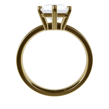 JANE 2ct Labor Diamant Radiant Verlobungsring, 14K Gold