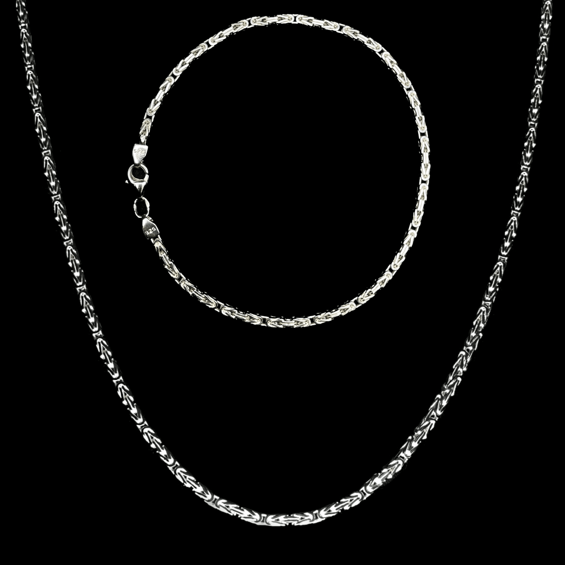 Set aus 2,3mm Königskette & -armband