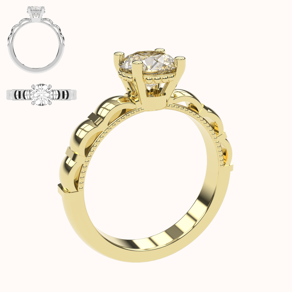 Stella- 1 Karat Verlobungsring | 14K Gold | 1 Karat Brillant