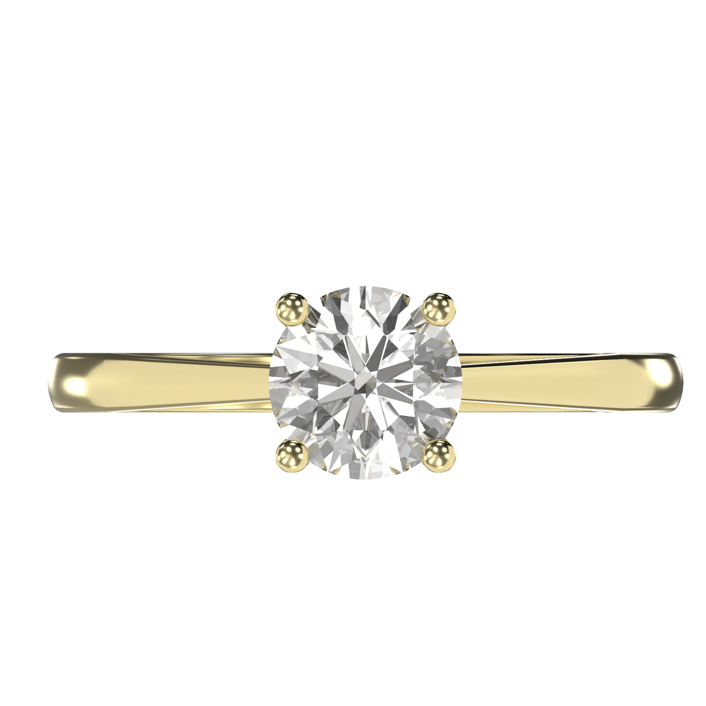 Victoria - 1ct Cathedral Setting | 14K Gold | 1ct Brilliant Cut Cubic Zirconia