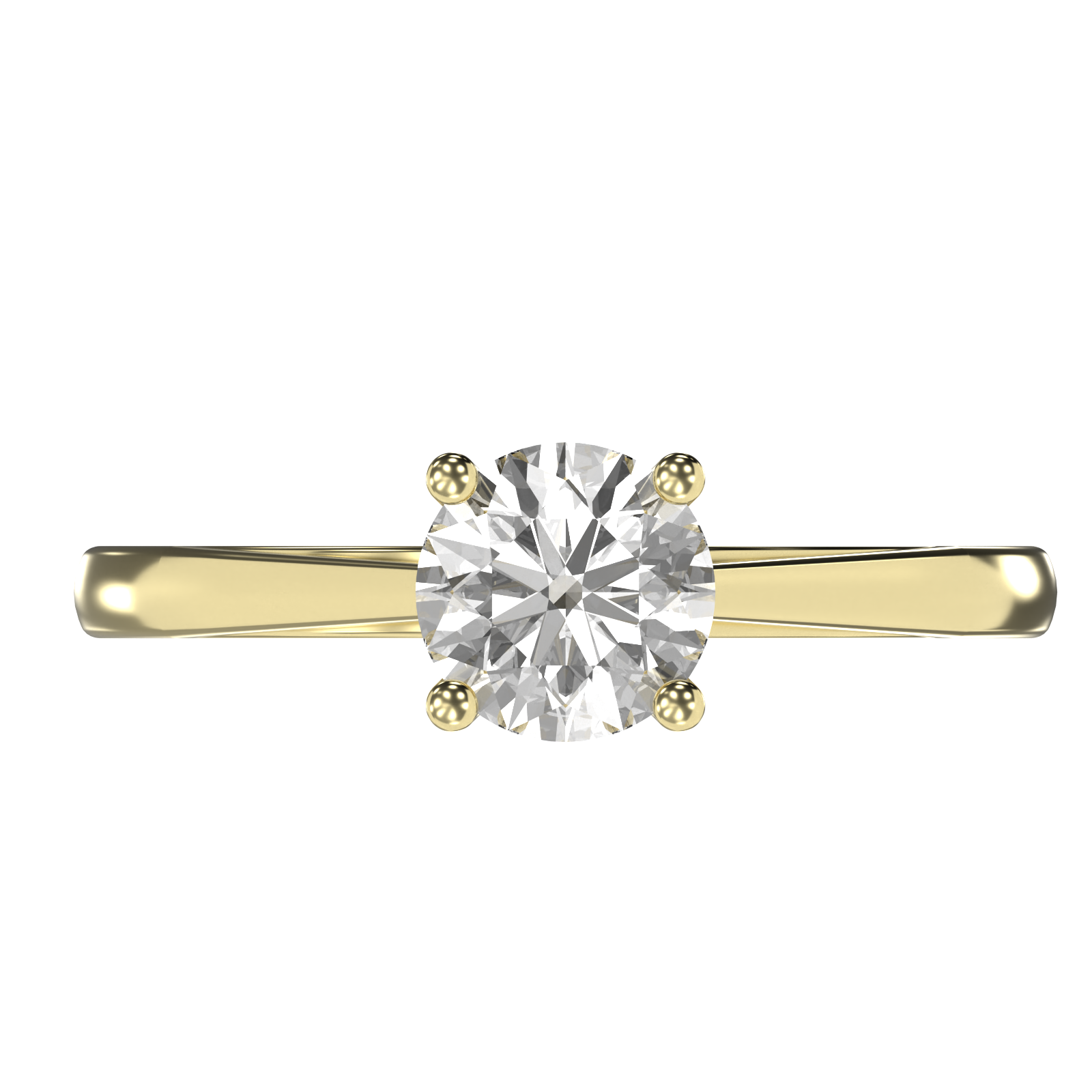 Victoria - 1ct Cathedral Setting | 14K Gold | 1ct Brilliant