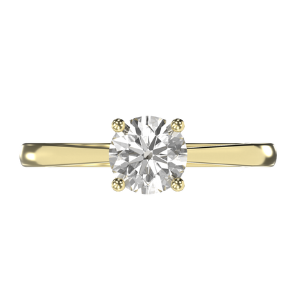 Victoria - 1ct Cathedral Setting | 14K Gold | 1ct Brilliant Cut Cubic Zirconia
