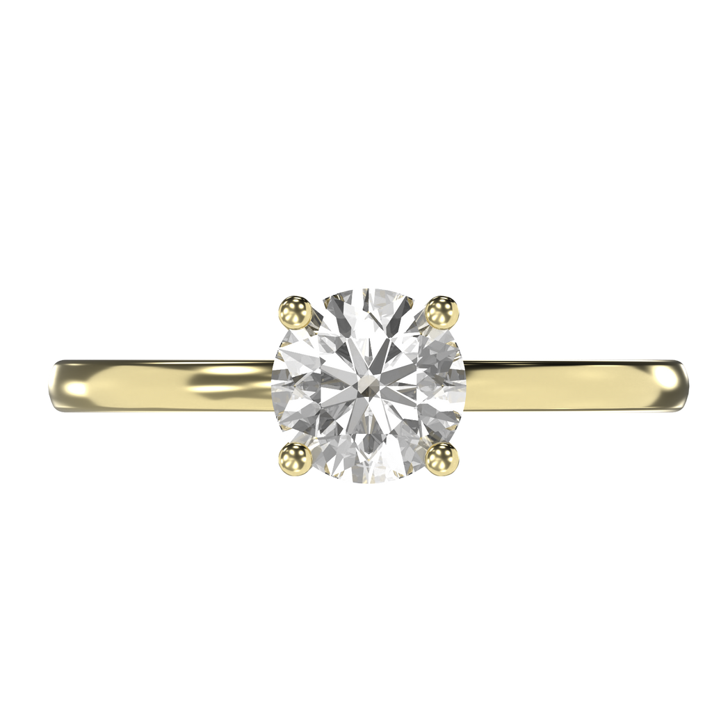 Elena - 1ct High Setting | 14K Gold | 1ct Brilliant