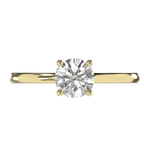 Clara - 1ct Low Setting | 14K Gold | 1ct Brilliant