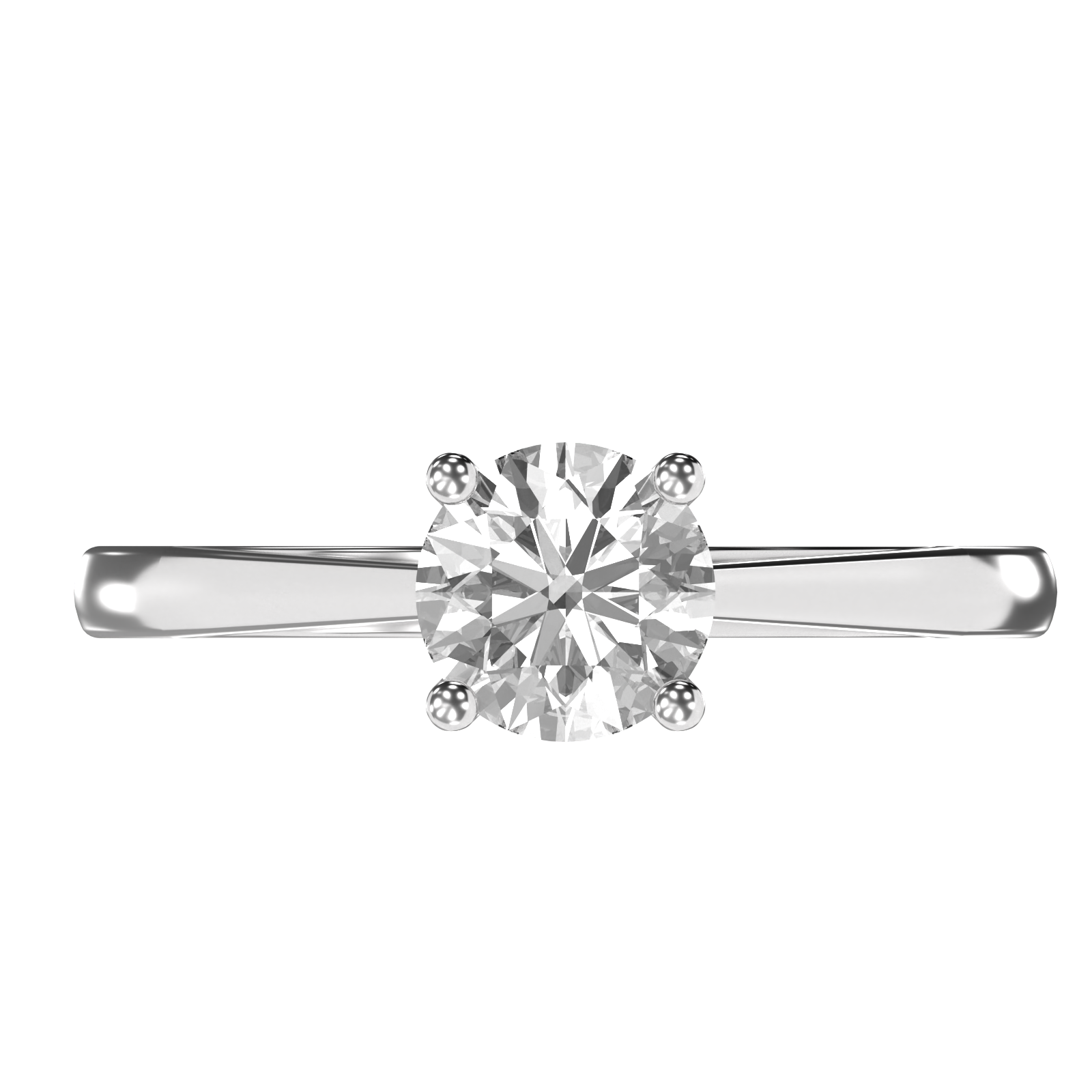 Victoria - 1ct Cathedral Setting | 14K Gold | 1ct Brilliant