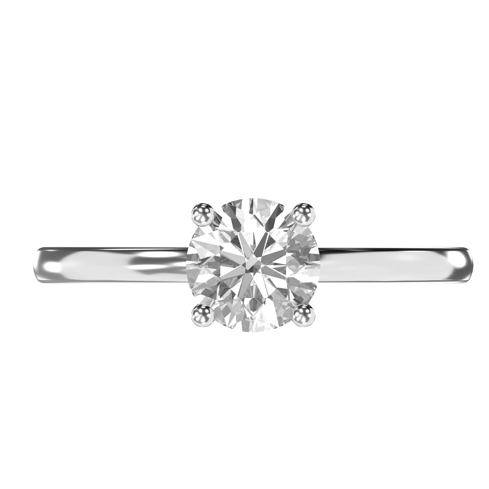 Elena - 1ct High Setting | 14K Gold | 1ct Brilliant