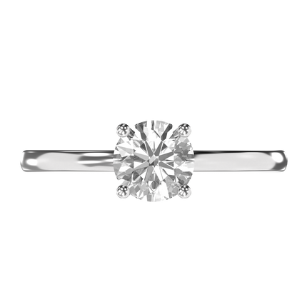 Clara - 1ct Low Setting | 14K Gold | 1ct Brilliant Cut Zirconia